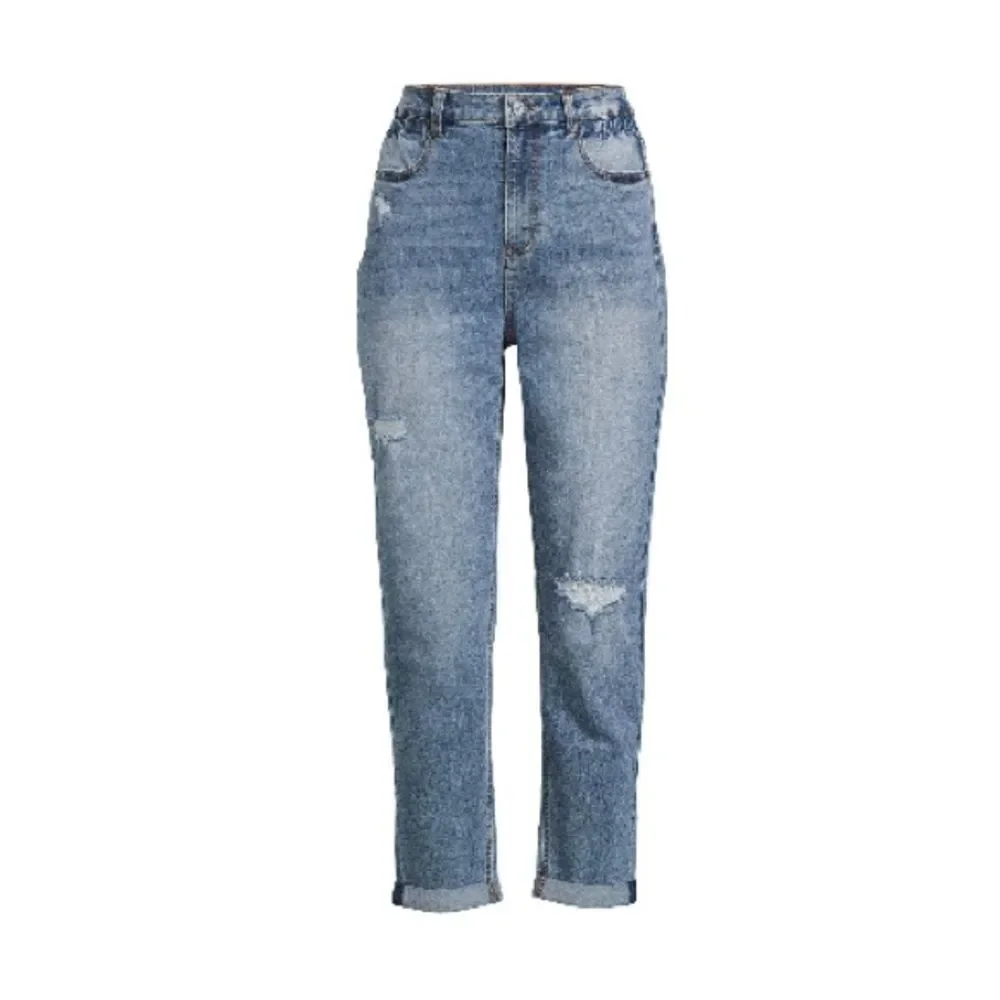 Women’s Juniors Cinched Mom Denim Jeans Pants Size 5